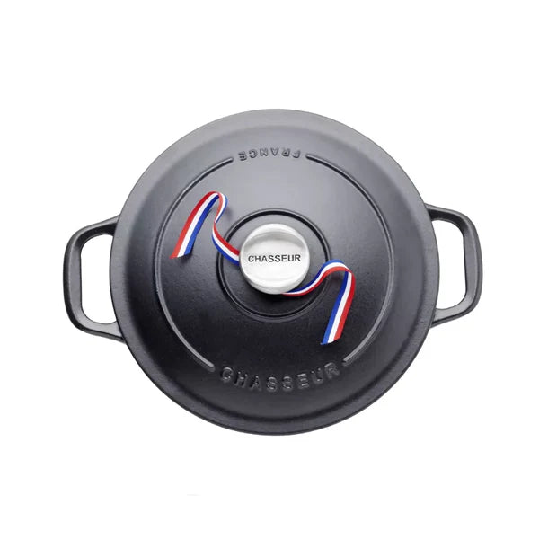 Chasseur 24cm Round Casserole - Matt Black