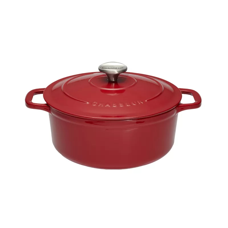 Chasseur 24cm Round Casserole - Chilli Red