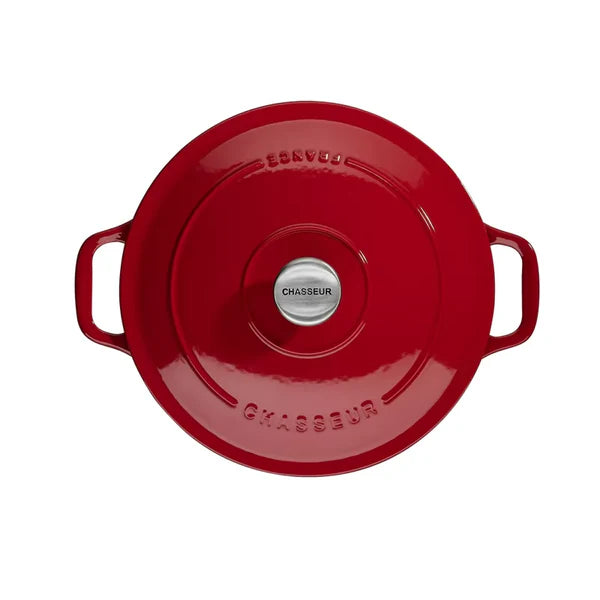 Chasseur 24cm Round Casserole - Chilli Red