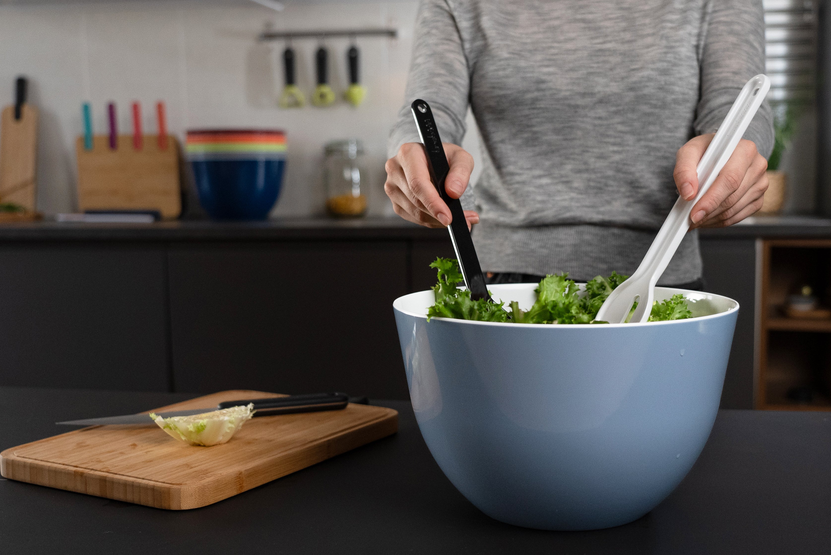 Trebonn Pile 28cm Stackable Bowl - Nordic Blue