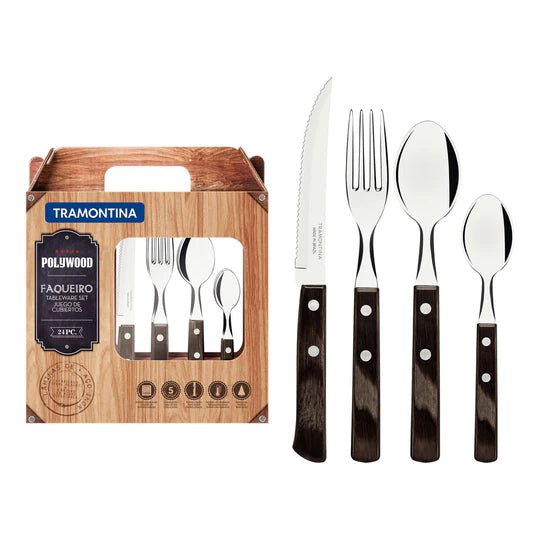 Tramontina 24pc Cutlery Set