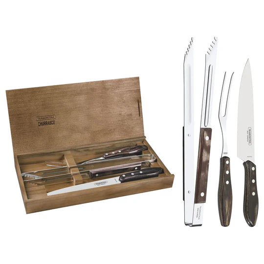 Tramontina 3pc Carving Set - Churrasco