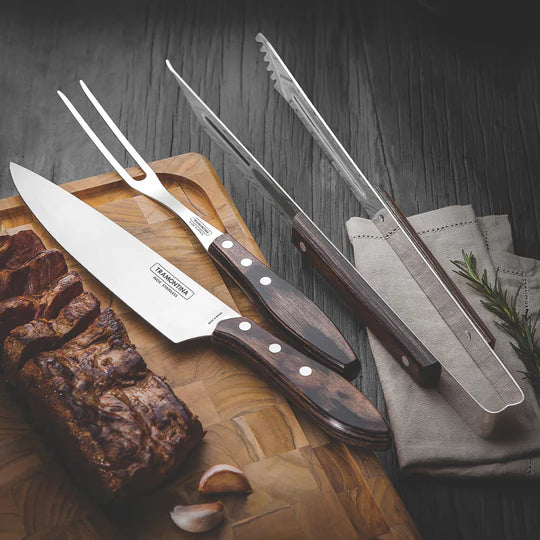 Tramontina 3pc Carving Set - Churrasco