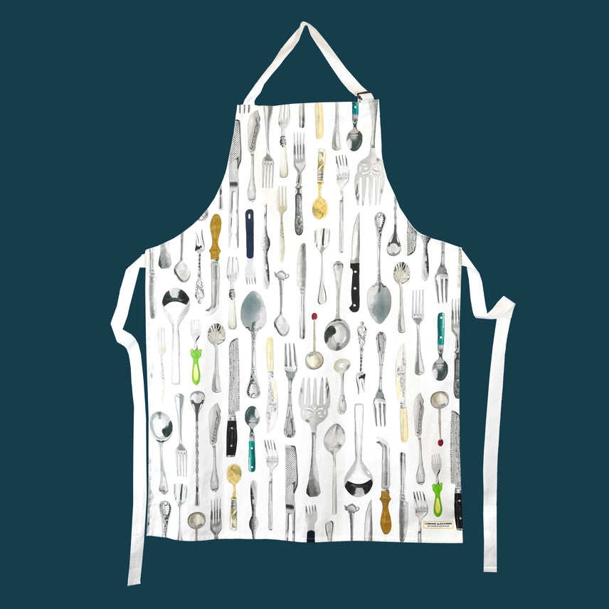 The Cutlery Draw Apron - British Made - 100% Cotton Apron