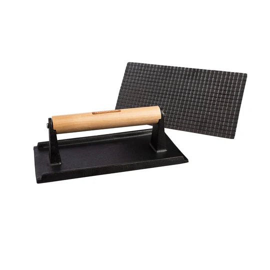 Tramontina Rectangular Grill Press - Cast Iron - 21cm