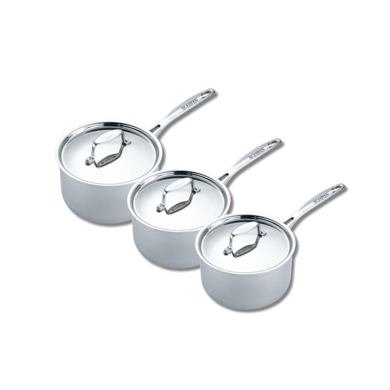 SCANPAN Fusion 5 3pc Saucepan Set