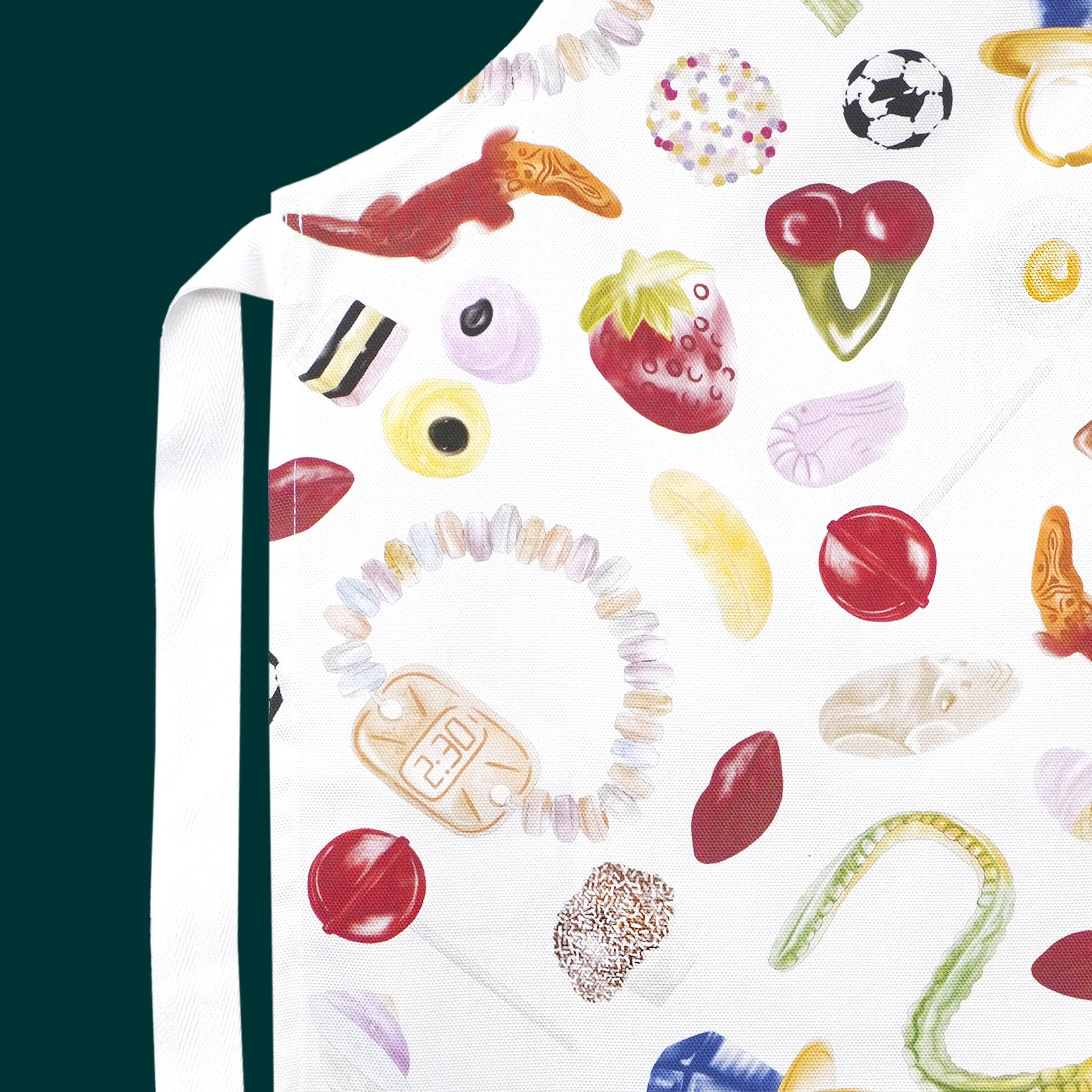Children's Fun Pick & Mix Apron - British Made - 100% Cotton