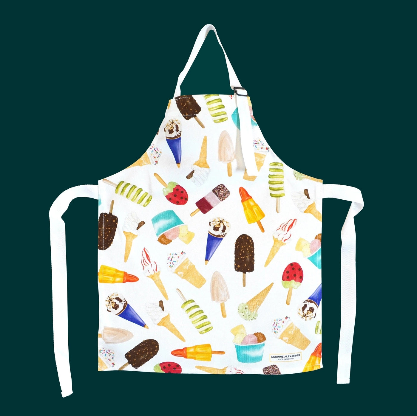 Children's Fun Ice Cream Apron - British Made - 100% Cotton