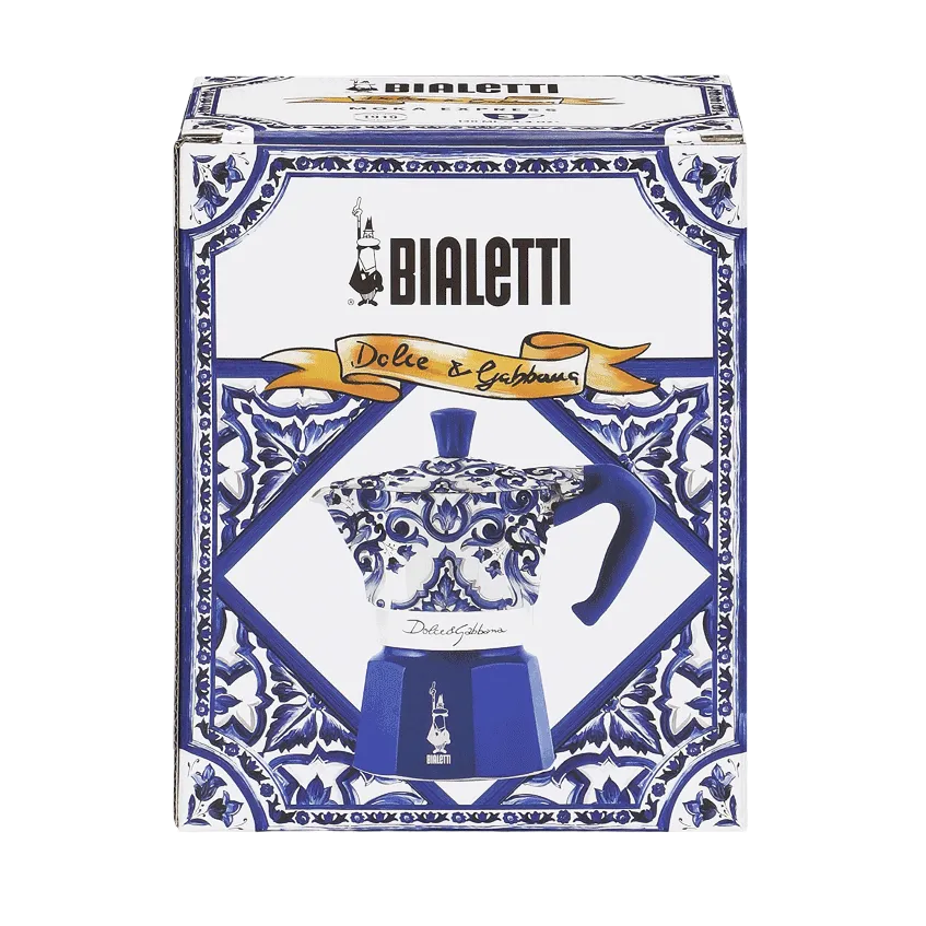 Bialetti X Dolce&Gabbana Blu Mediterraneo Moka Express (6 Cup)
