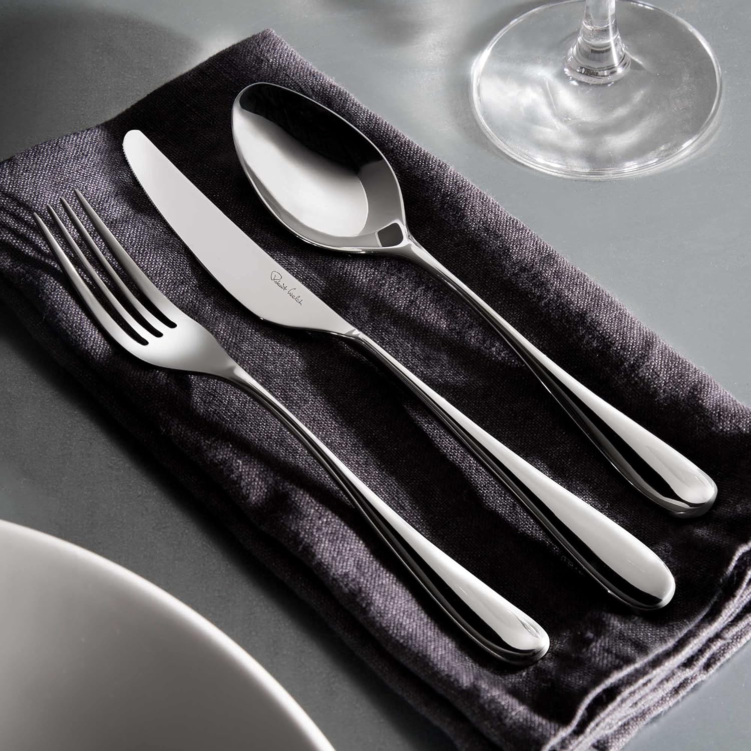 Robert Welch Arden Bright Cutlery Set, 42 Piece For 6 People