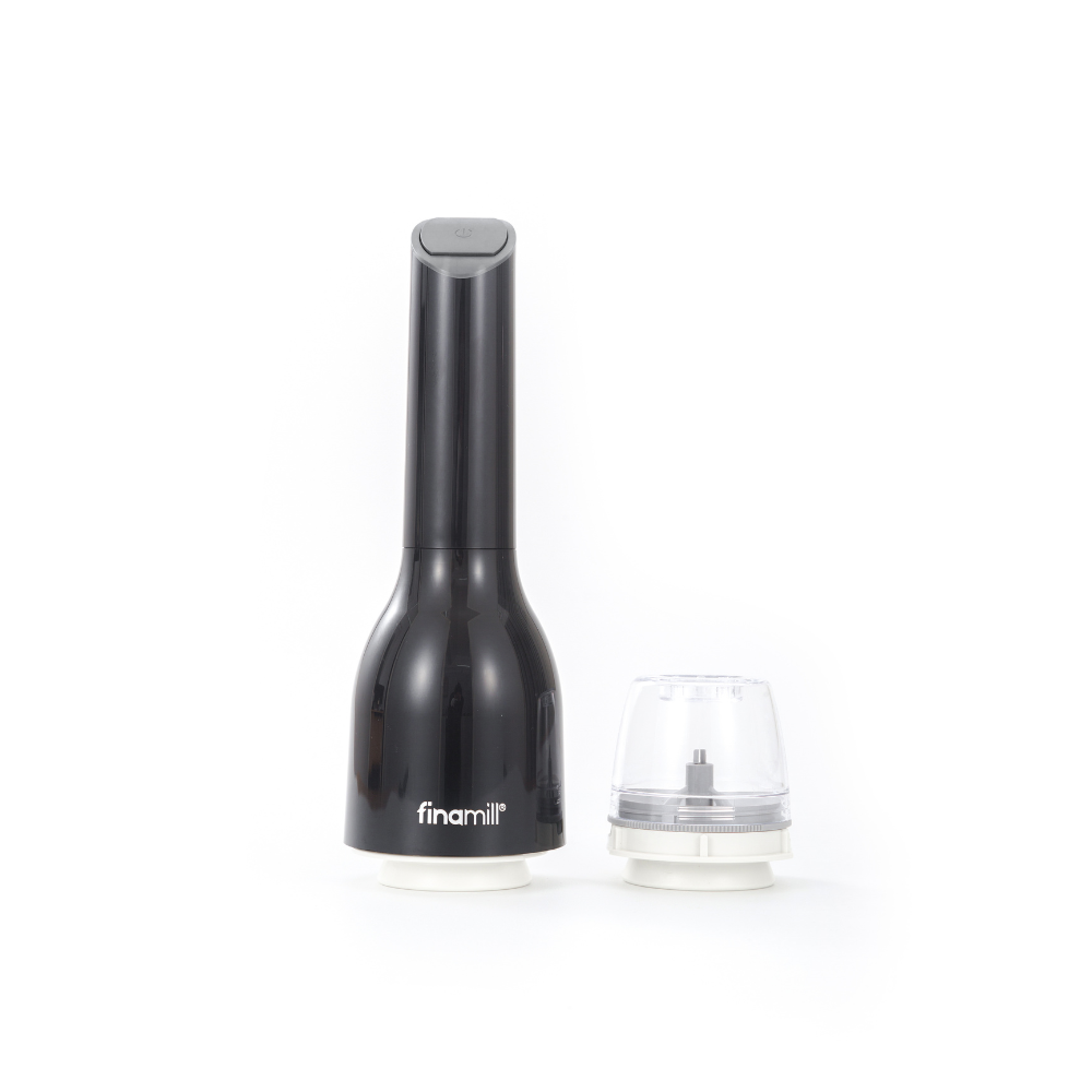 FinaMill Classic 3pc Battery Spice Grinder Set - Midnight Black