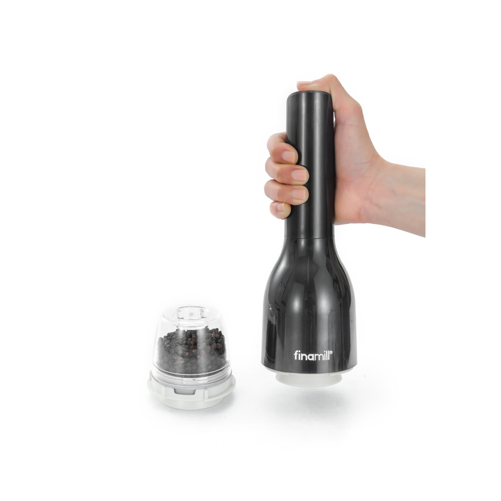 FinaMill Classic 3pc Battery Spice Grinder Set - Midnight Black