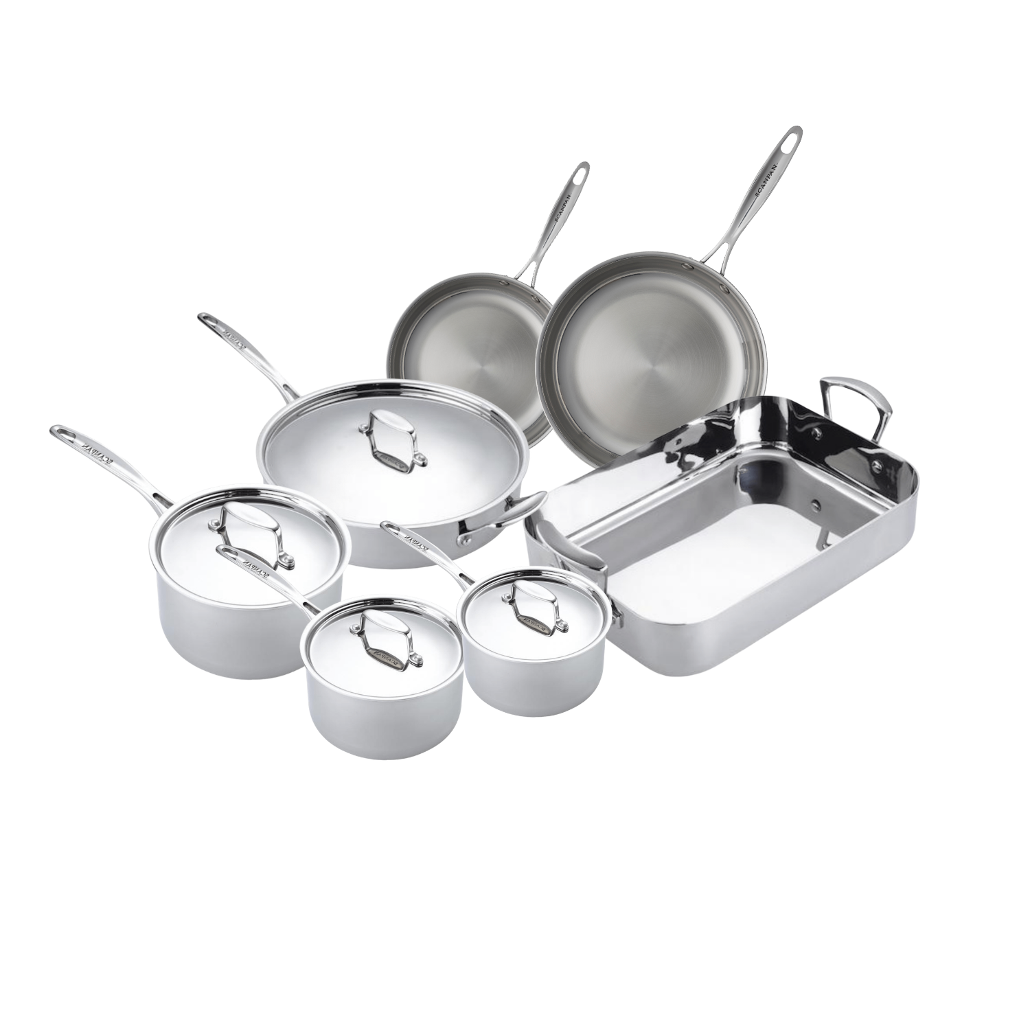 SCANPAN Fusion 5 Chef Cookware Set 7 Piece