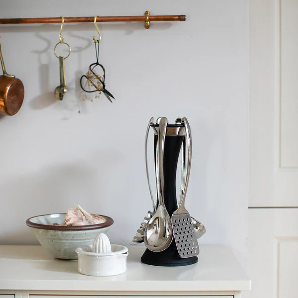 Robert Welch Signature Black Utensil Stand Set