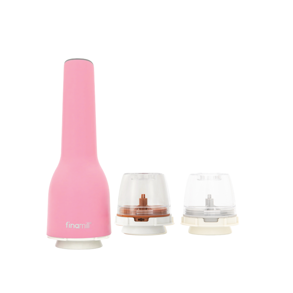 FinaMill One 3pc USB Spice Grinder Set - Pink