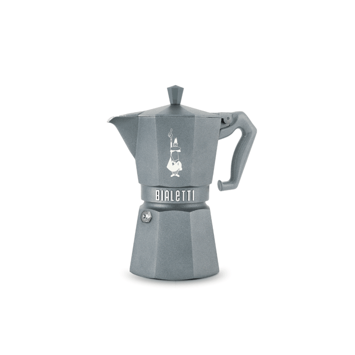 Bialetti Moka Exclusive Octagonal Induction Stovetop Coffee Maker: Grey / 6 Cup - Simmer and Slice