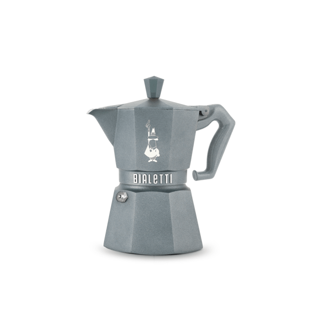 Bialetti Moka Exclusive Octagonal Induction Stovetop Coffee Maker: Grey / 6 Cup - Simmer and Slice