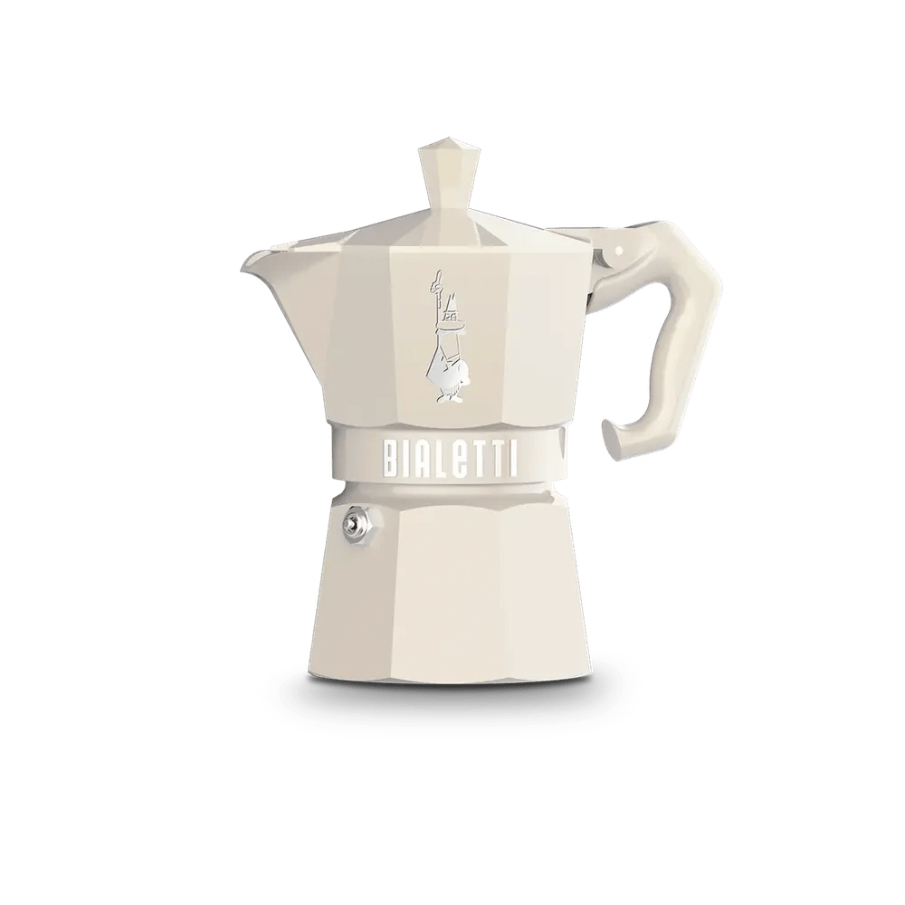 Bialetti Moka Express Exclusive (3 Cup) - Cream - Simmer and Slice
