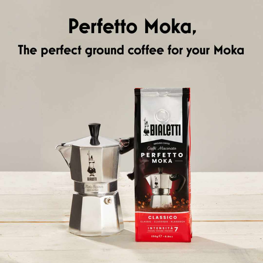 Bialetti - Perfetto Moka Ground Coffee: Decaf - Simmer and Slice