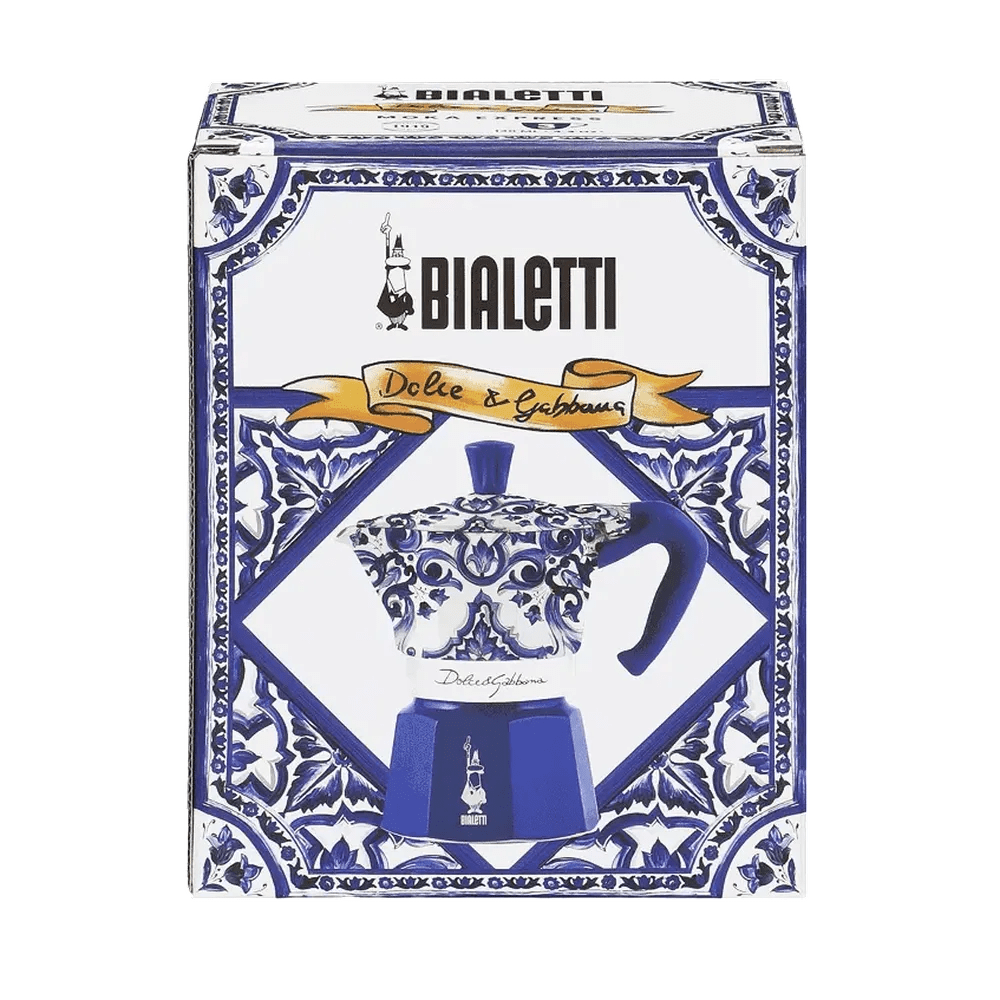 Bialetti X Dolce&Gabbana Blu Mediterraneo Moka Express (6 Cup) - Simmer and Slice