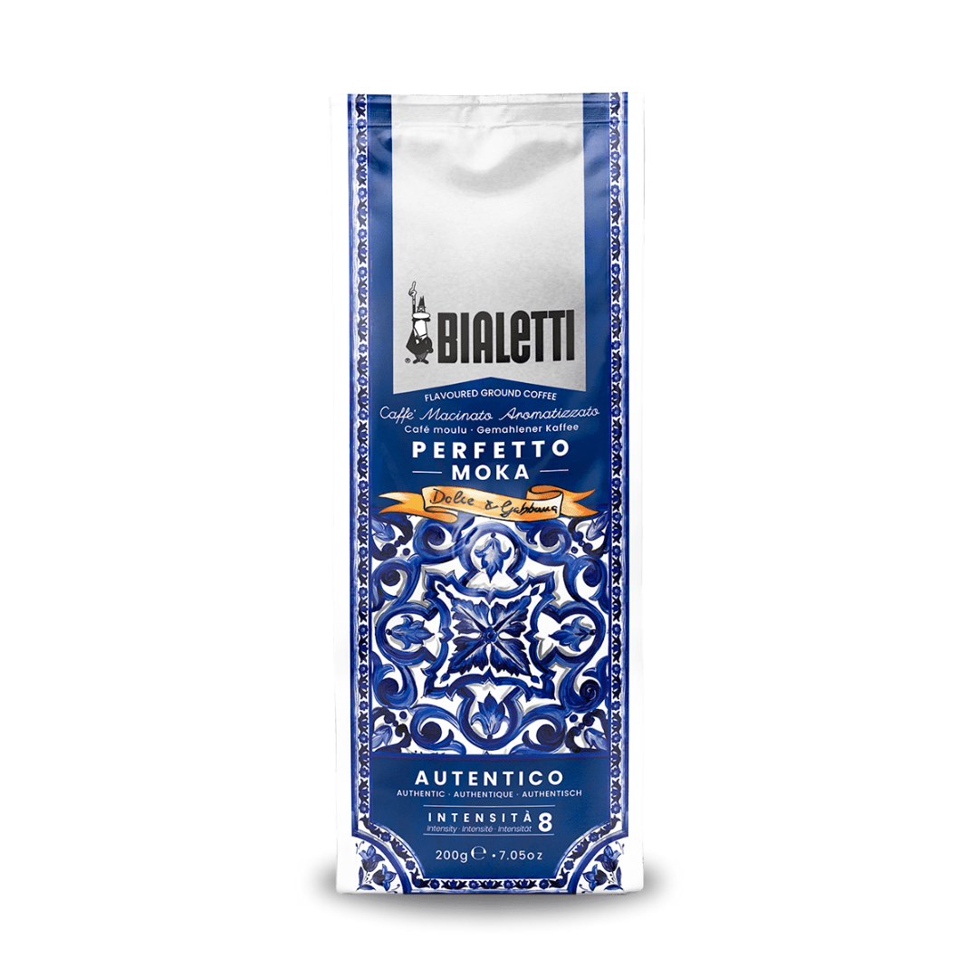 Bialetti x Dolce&Gabbana Blue Mediterranean Ground Coffee 250g Collector's Tin - Simmer and Slice