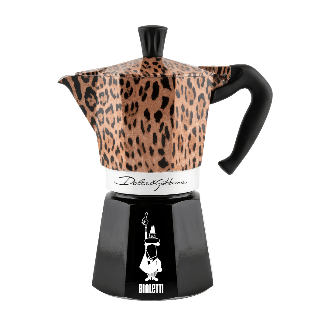 Bialetti x Dolce&Gabbana Leopardo Moka Express Stovetop Coffee Maker 3 Cup - Simmer and Slice