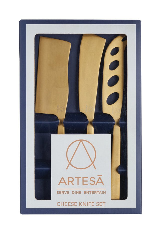 Brass Cheese Knife Set - Simmer and Slice