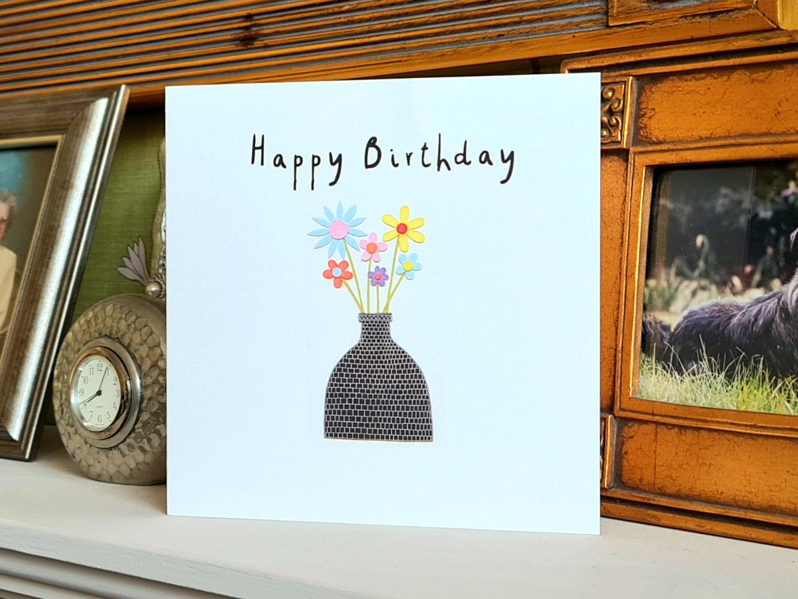 Moorland Blooming Bottle Kilns Happy Birthday Card