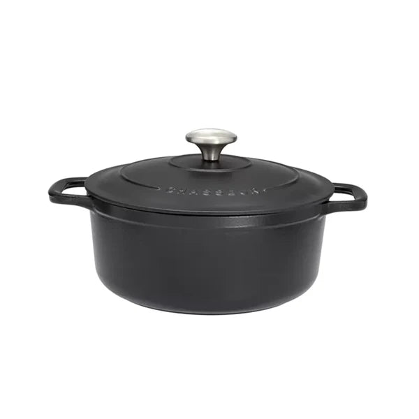 Chasseur 24cm Round Casserole - Matt Black - Simmer and Slice