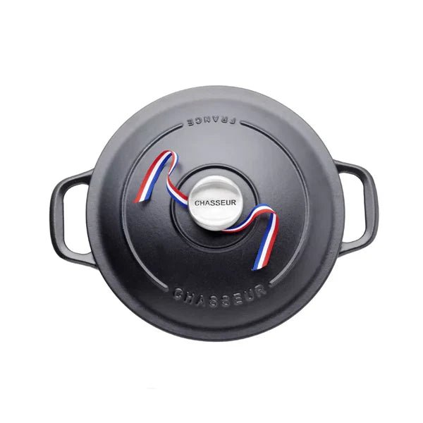 Chasseur 28cm Round Casserole - Matt Black - Simmer and Slice