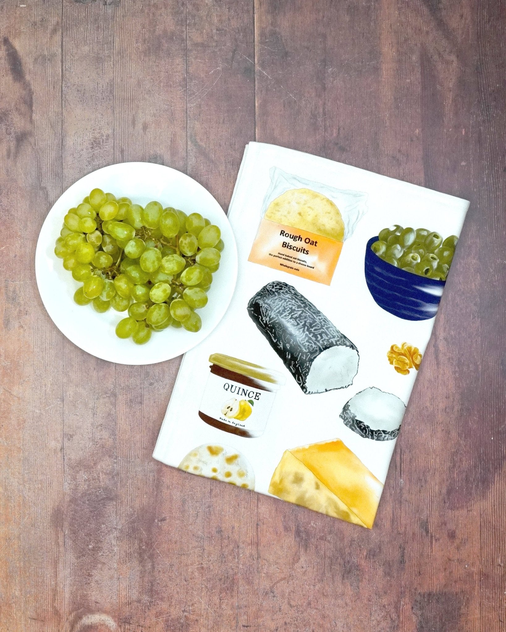 Cheese Board Tea Towel - British Made – Cheese Lovers Gift - Simmer and Slice