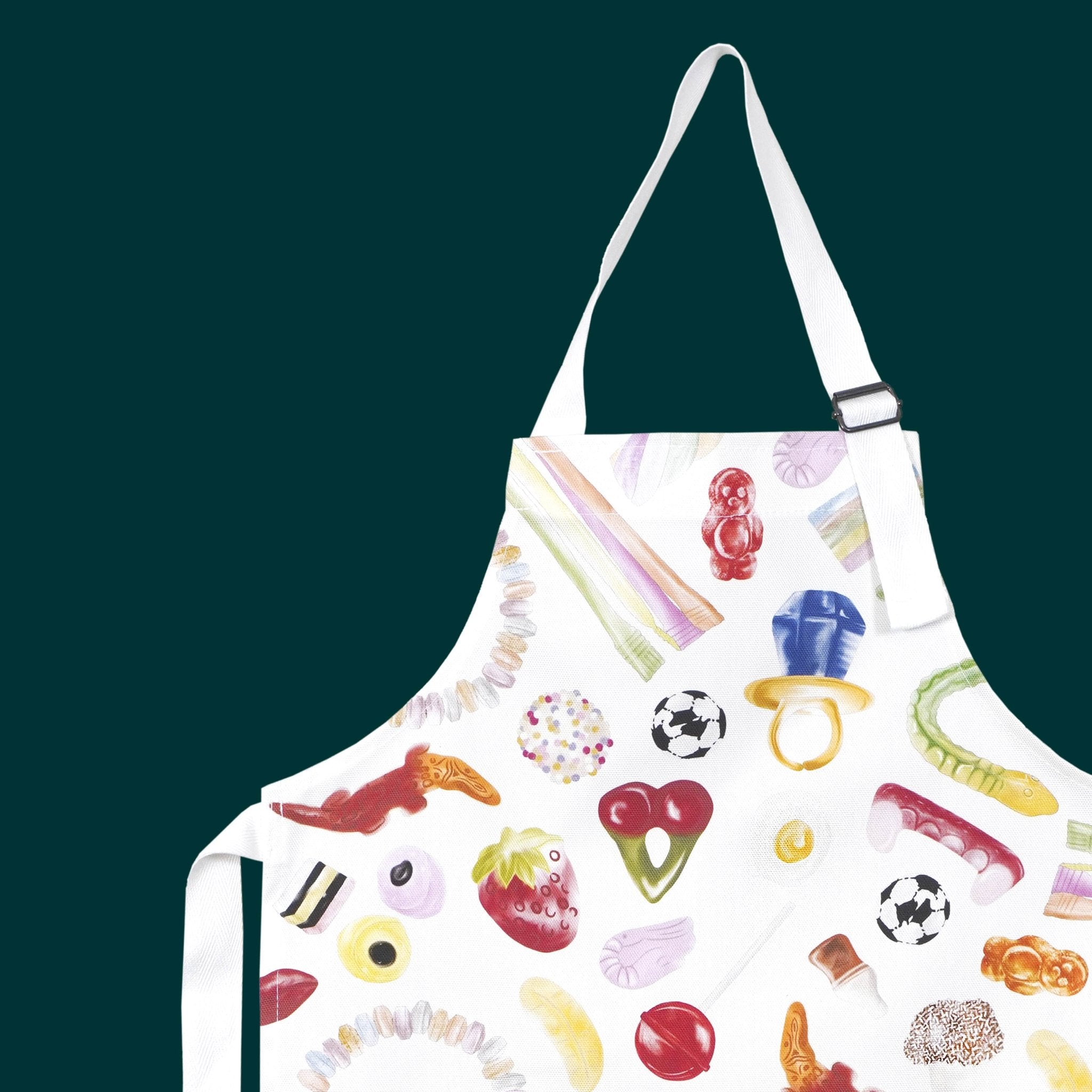 Children's Fun Pick & Mix Apron - British Made - 100% Cotton - Simmer and Slice