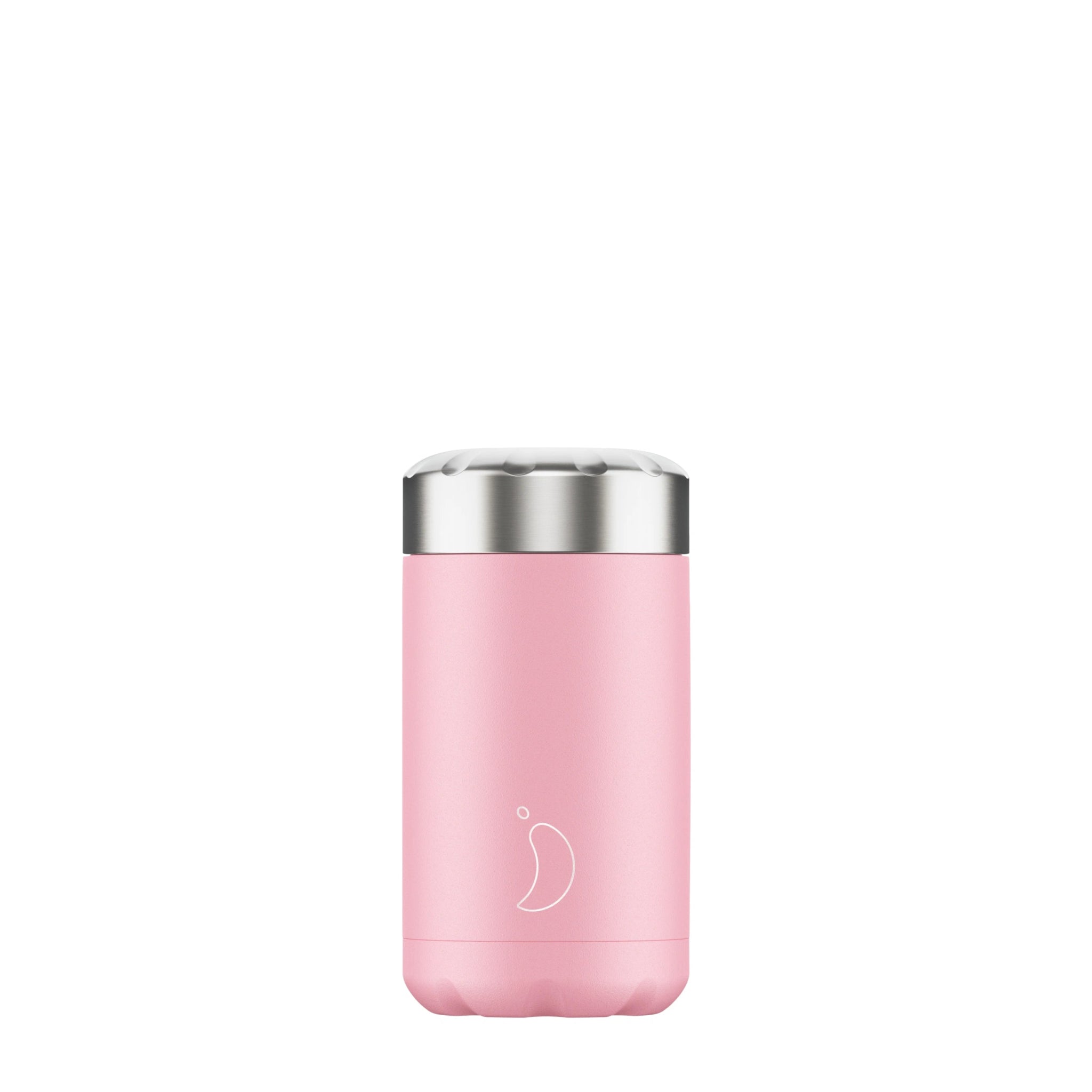 Chilly's 500ml Pastel Pink Food Pot - Simmer and Slice