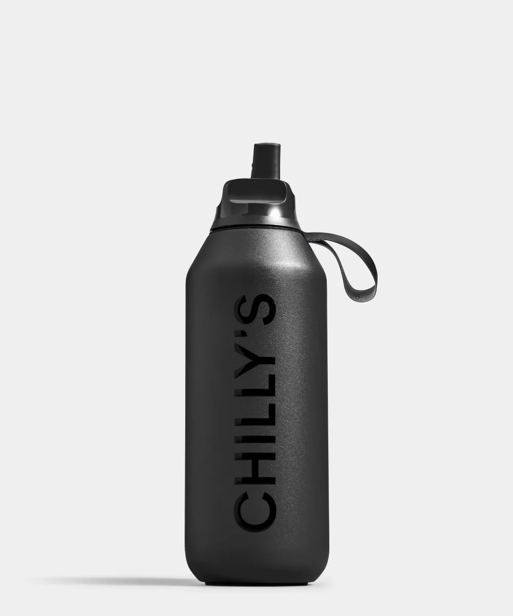 Chillys Series 2 500Ml Flip Bottle,Abyss Black - Simmer and Slice