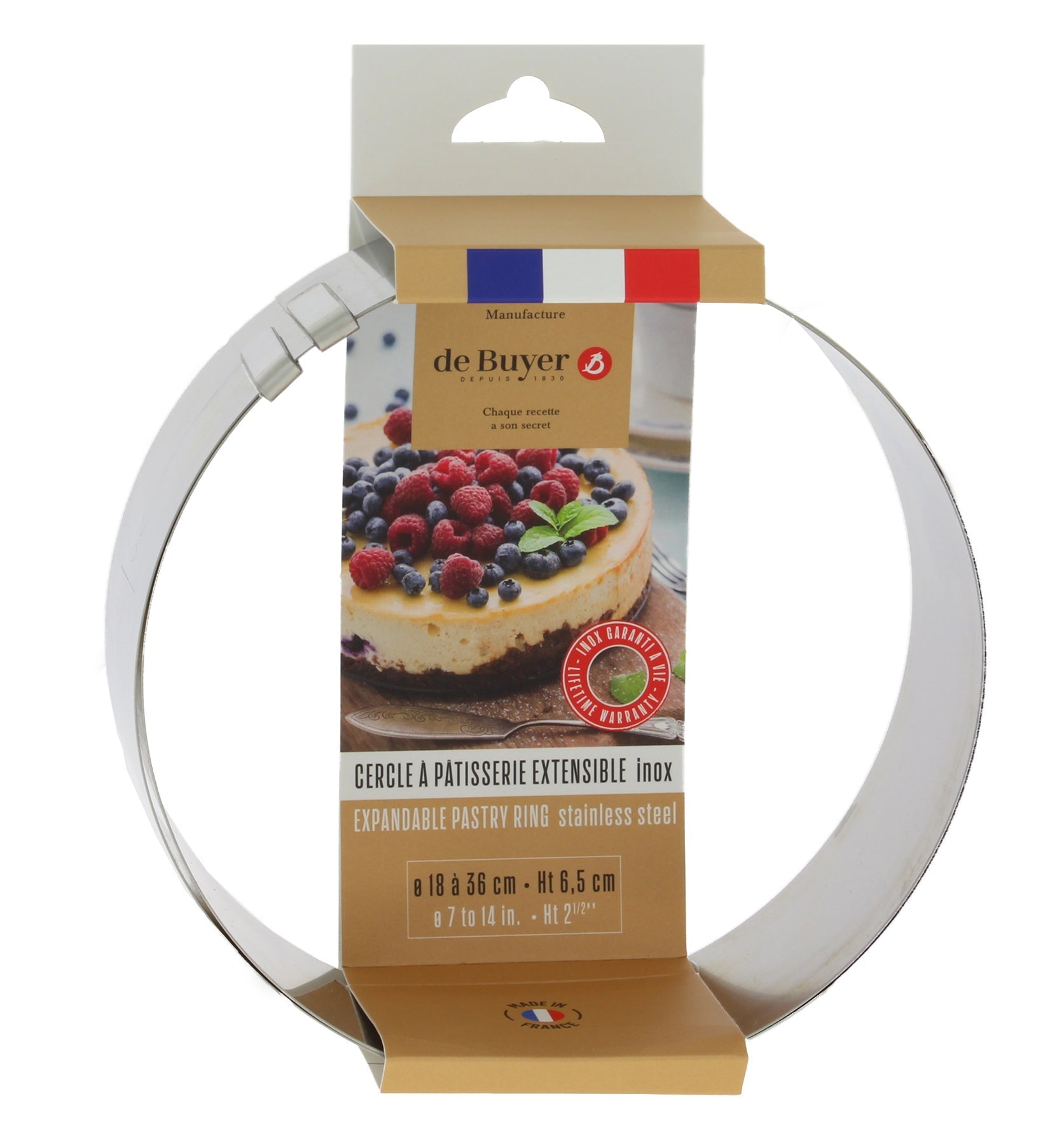 De Buyer Adjustable 18 - 36cm Ring - Simmer and Slice