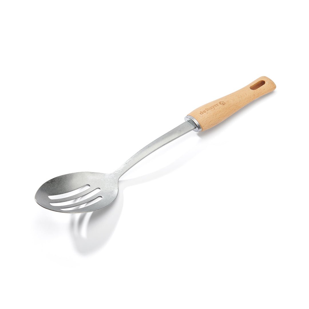 De Buyer B Bois 33.5cm Slotted Spoon - Simmer and Slice