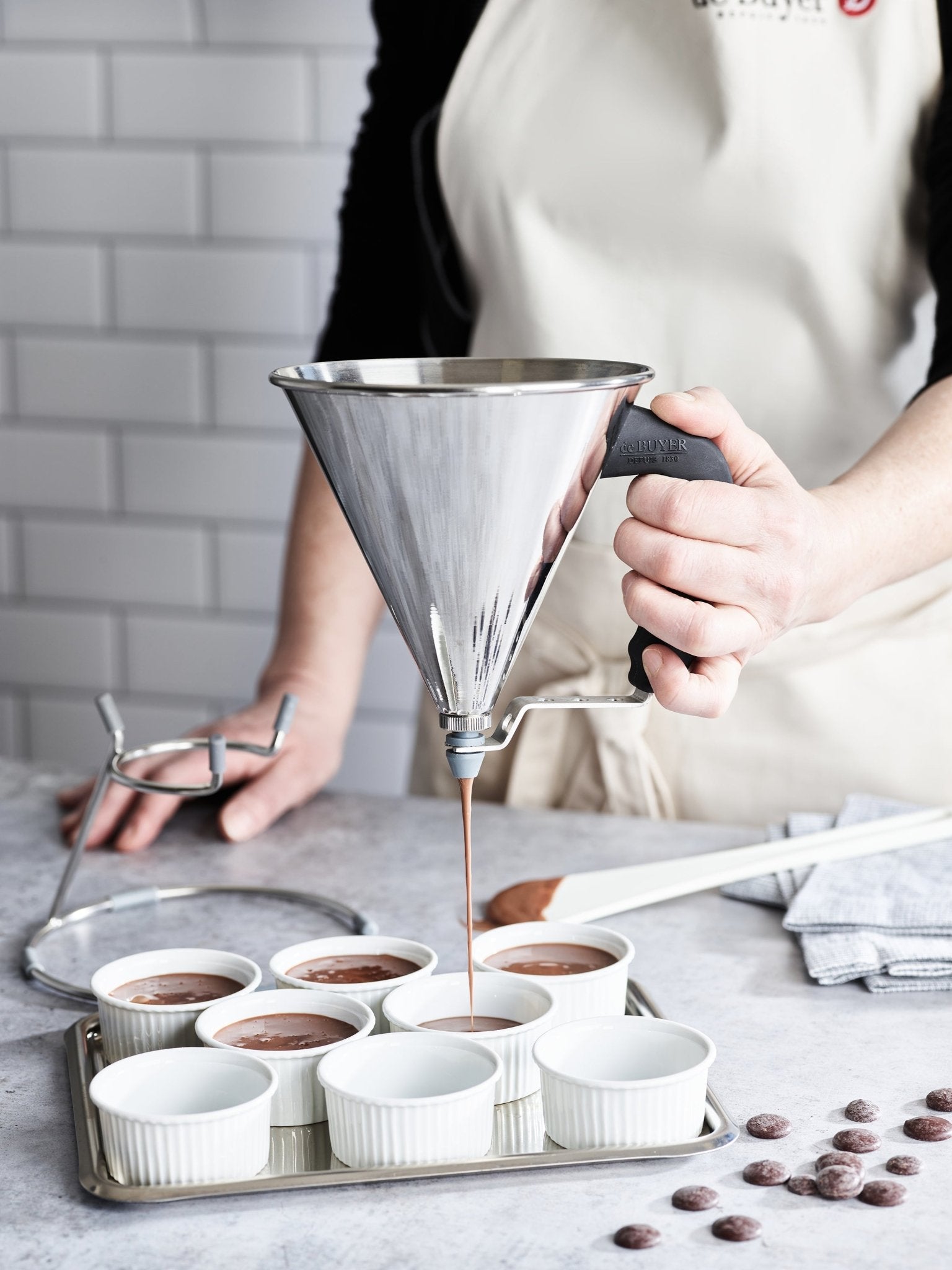 De Buyer Kwik Mini Piston Funnel - Simmer and Slice