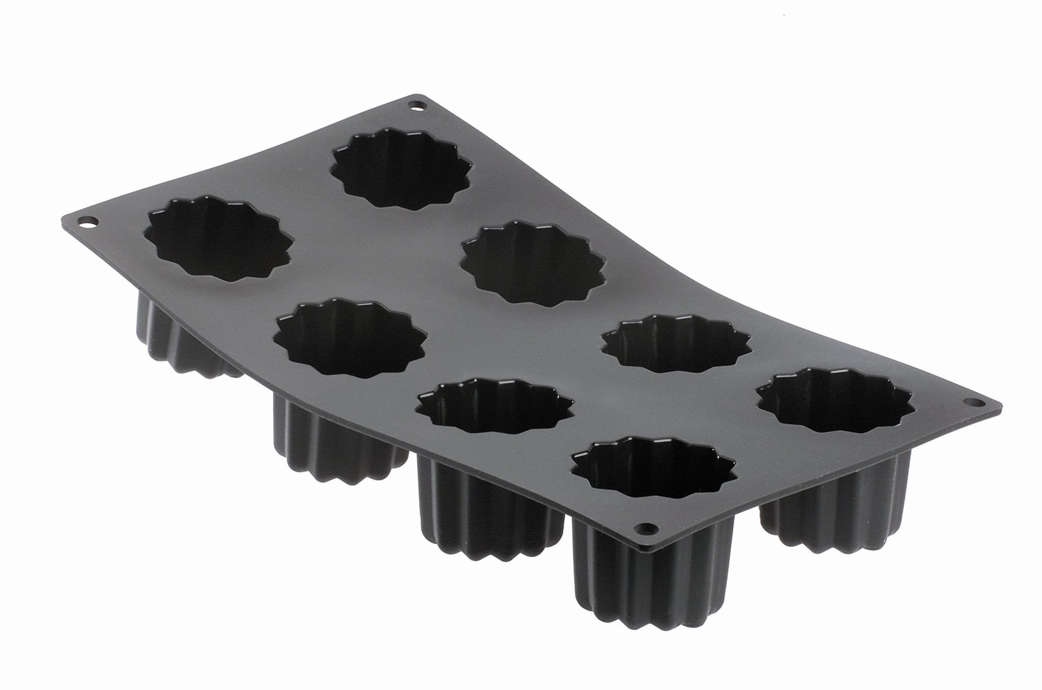 De Buyer Moul'Flex - 8 Fluted Bordelais Portions - Simmer and Slice