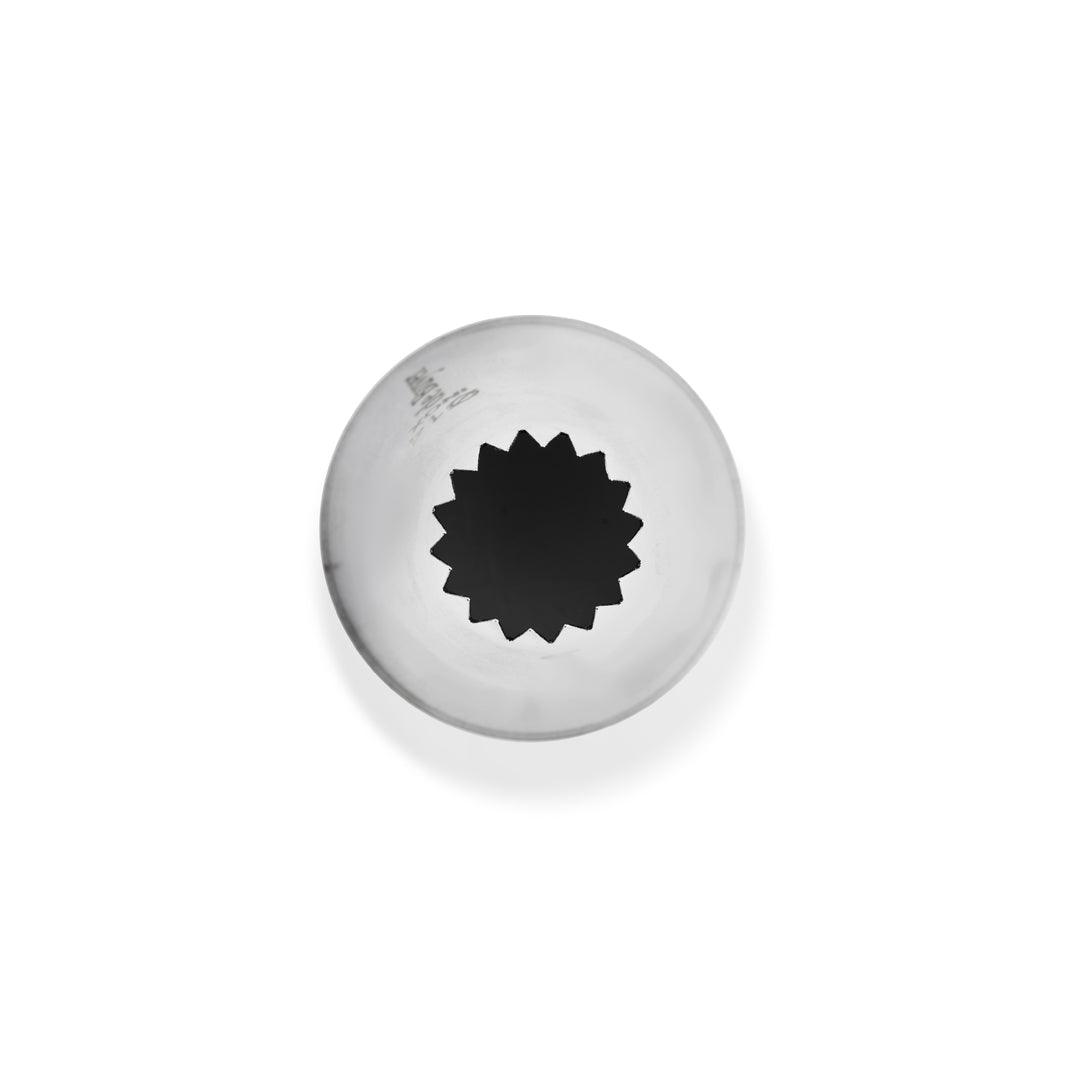 De Buyer Stainless Steel 14mm Petit Four Star Nozzle - 16 Teeth - Simmer and Slice