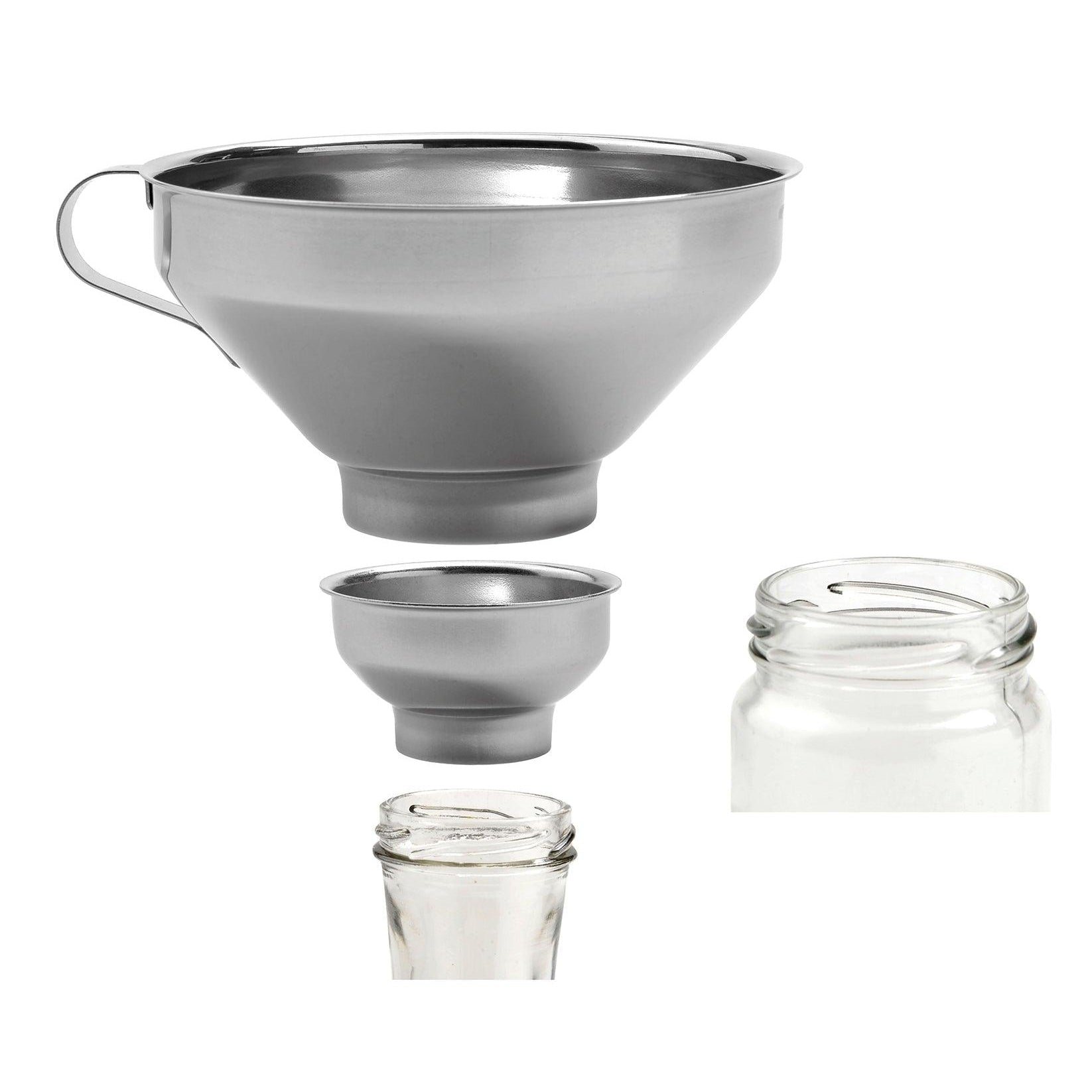 De Buyer Stainless Steel Double Funnel (3.5cm & 6cm) - Simmer and Slice