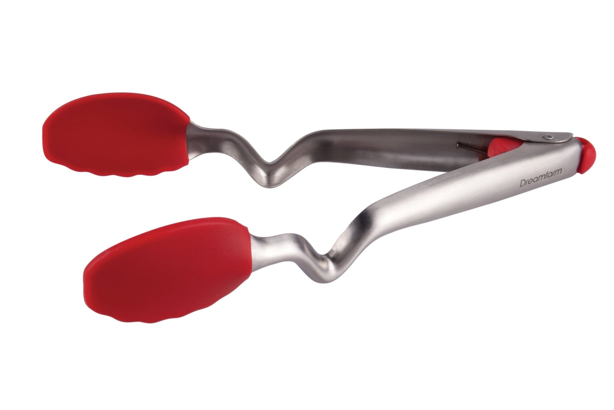 Dreamfarm Clongs 12inch (22cm) - Red Click Lock Tongs - Simmer and Slice