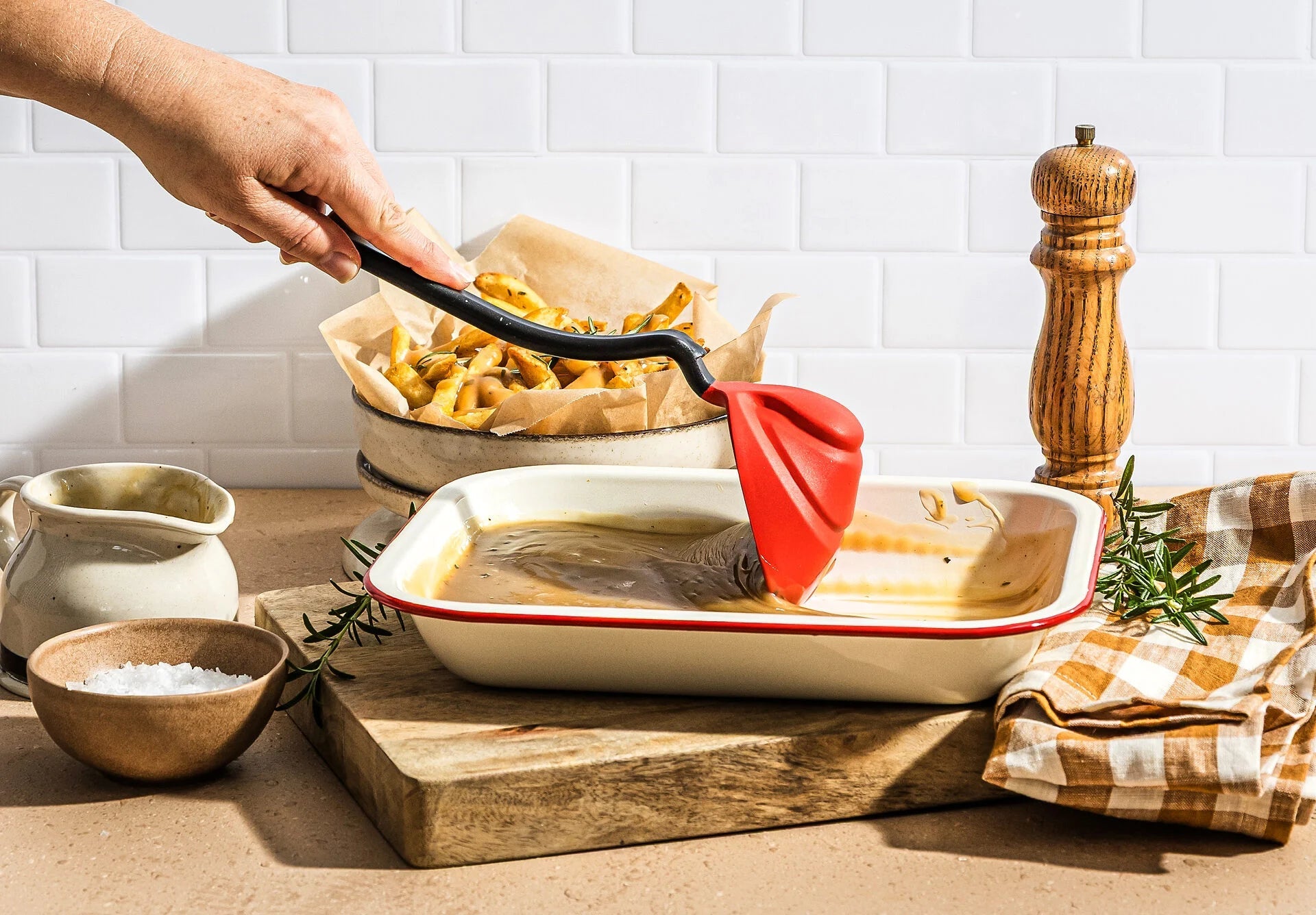 Dreamfarm Fladle Red - Fold Flat - Simmer and Slice