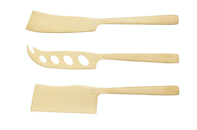 Brass Cheese Knife Set