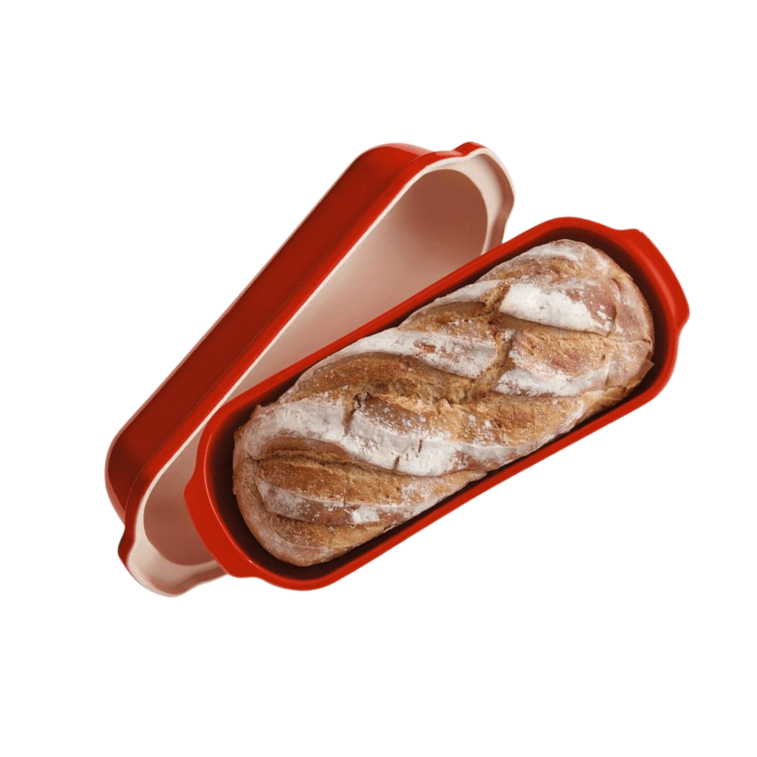 Emile Henry Large Bread Loaf Baker - Poppy Red - Simmer and Slice