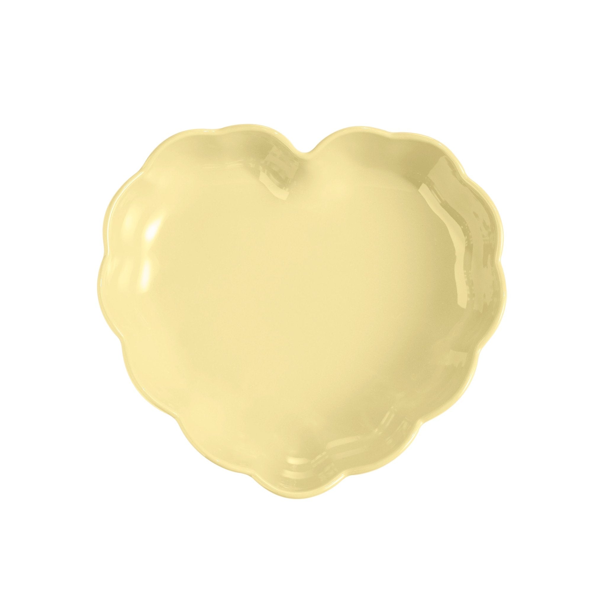 Emile Henry Madeleine Heart - Shaped Dish - Vanilla - Simmer and Slice