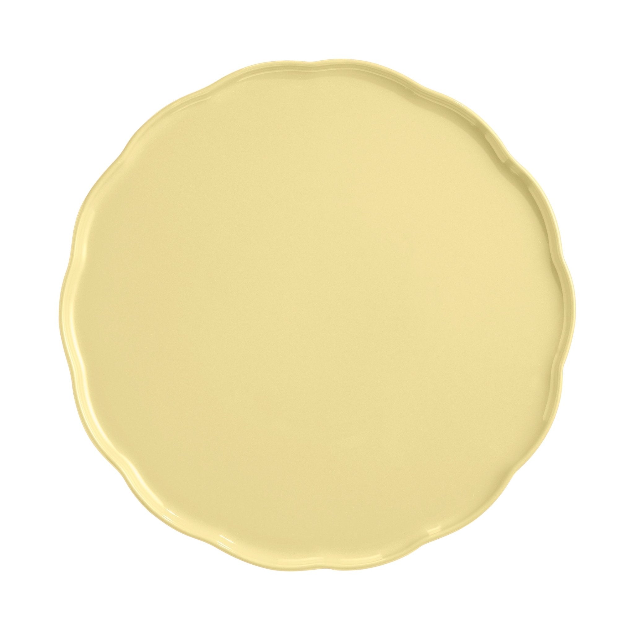 Emile Henry Madeleine Round Serving Plate - Vanilla - Simmer and Slice