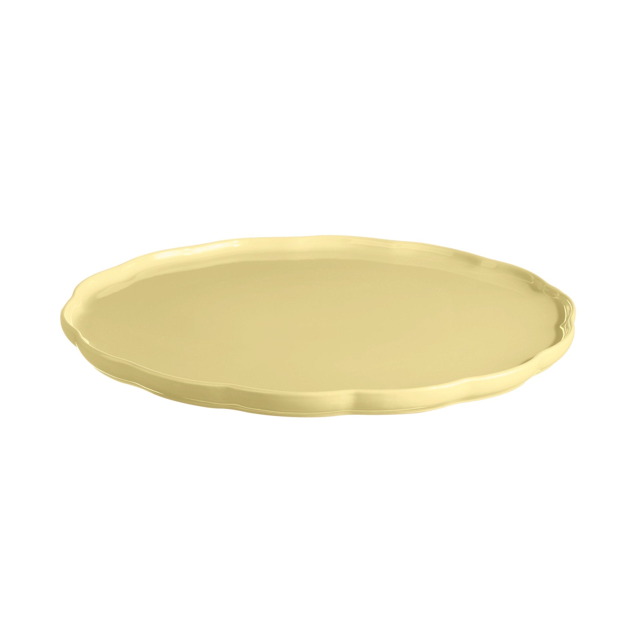 Emile Henry Madeleine Round Serving Plate - Vanilla - Simmer and Slice