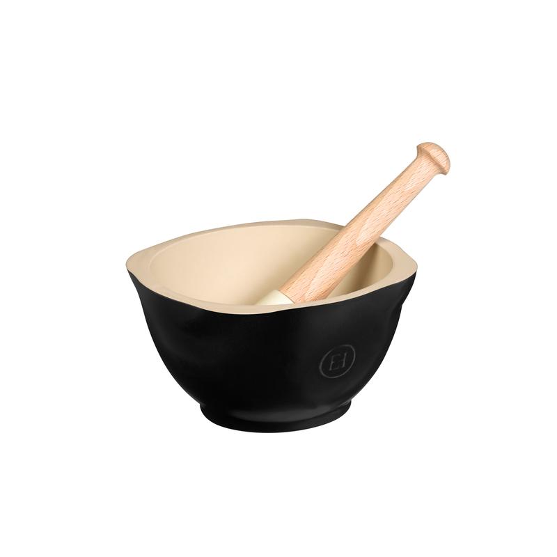 Emile Henry Mortar & Pestle - Black Truffle - Simmer and Slice