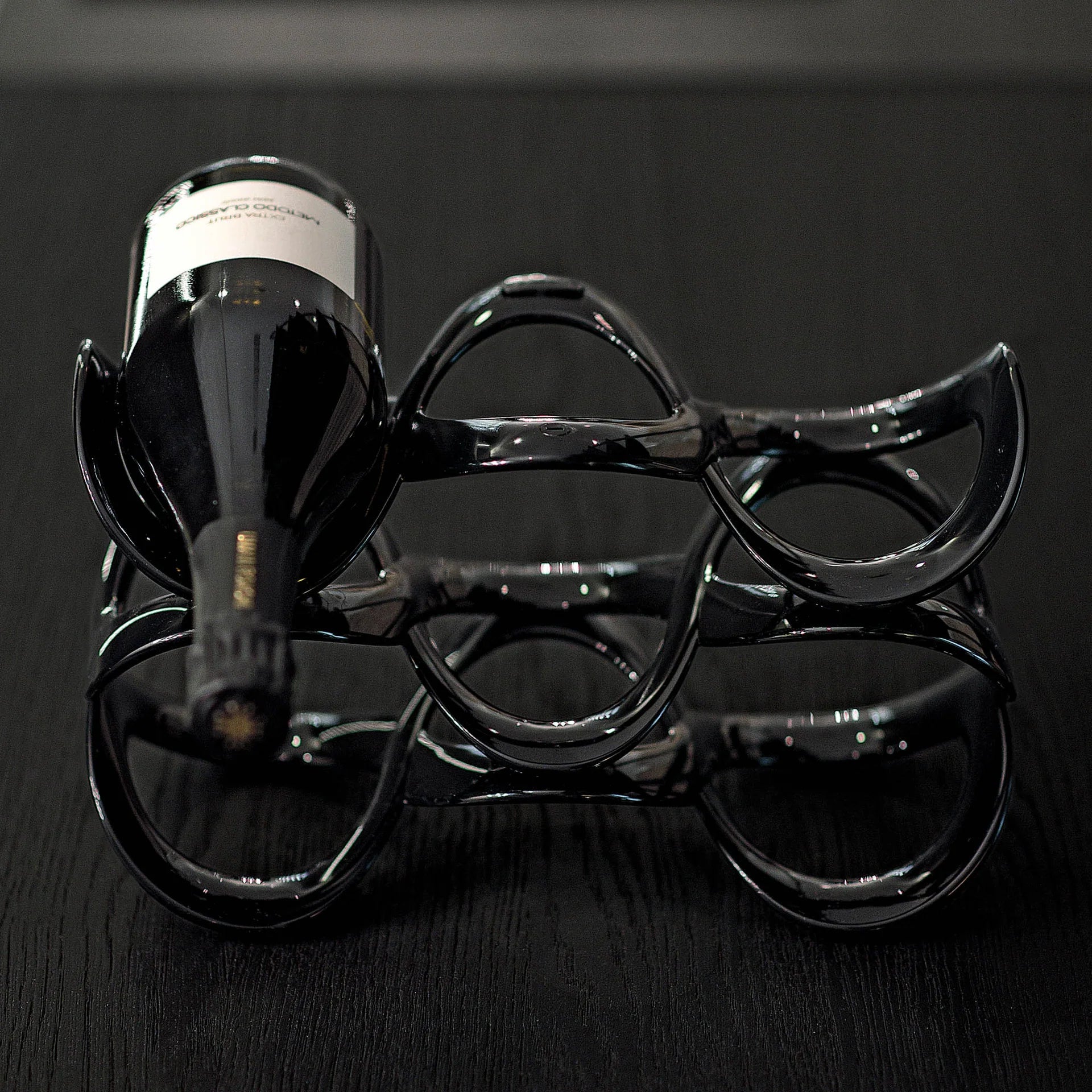Guzzini Black Wine Rack Cuvee - Simmer and Slice