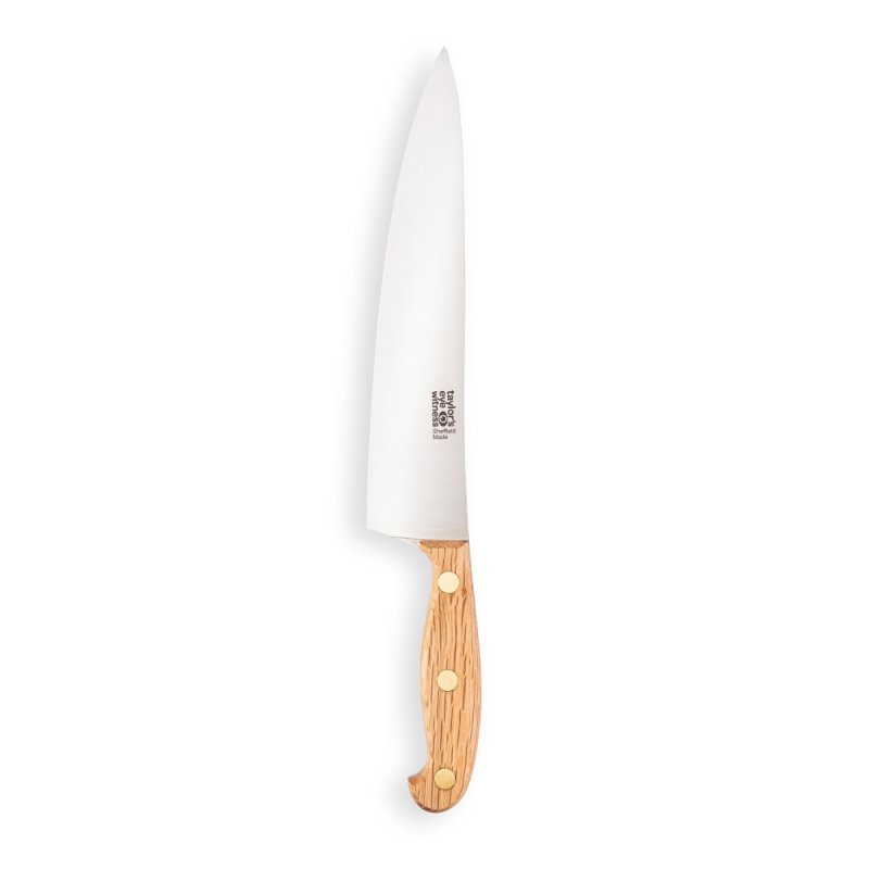 Heritage Oak 8"Cooks Knife Sheffield Made - Simmer and Slice